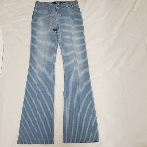 LET ME B. flared pinstripe pants, Size 3 - Picture 1 of 5